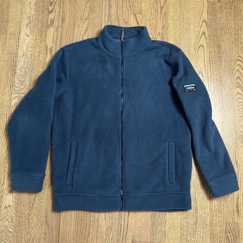 Orvis Classic Collection Mens Full Zip Fleece Jacket Coat Blue Small‎ Fishing